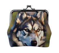 Bonitas carteras husky para mujer, monedero para mujer, cartera pequeña para mujer, adecuada para mujeres, elegante y personalizada, Negro -, Talla única, Art Deco