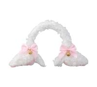 Bonitas diademas de cordero para niños, para fiestas, festivales de música, accesorios de fotos para Halloween, fotografía, diademas peludas para mujeres y niñas