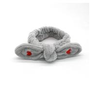 Bonitas diademas elásticas con cuernos rojos for mujer, diadema deportiva con orejas de conejo de peluche suave, accesorios for el cabello for mujer(25)