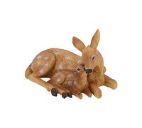 Bonitas Estatuas de Animales, Figuritas de Doe Y Fawn, Mini Figuritas de Animales, Estatuas de Resina de Ciervo, Escultura de Ciervo para Patio Y Casa
