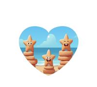 Bonitas estrellas de mar, 4 tarjetas ambientadoras para coche, desechables, para colgar, para vehículos, aroma a lavanda