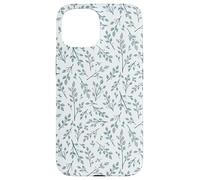 Bonitas flores botánicas azul y blanco Toile patrón francés Carcasa para iPhone 15