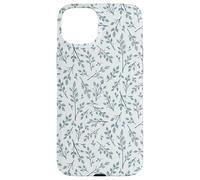 Bonitas flores botánicas azul y blanco Toile patrón francés Carcasa para iPhone 15 Plus