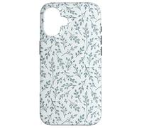 Bonitas flores botánicas azul y blanco Toile patrón francés Carcasa para iPhone 16
