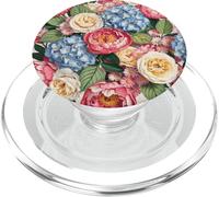 Bonitas Flores de Primavera de peonías de Color Rosa Coral PopSockets PopGrip para MagSafe