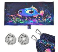 Bonitas hamacas de espiga azul para camping, hamaca plegable para exteriores, patio, patio trasero junto a la piscina