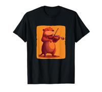 Bonitas melodías de violín con este adorable traje de castor Camiseta