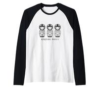 Bonitas muñecas japonesas koki Camiseta Manga Raglan