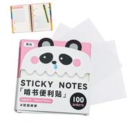Bonitas notas adhesivas estéticas translúcidas extraíbles | Pestañas adhesivas autoadhesivas para estudio, diario, planificador, escuela, oficina, trabajo, libro, papelería, escritorio