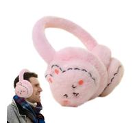Bonitas orejeras | Calentadores de orejas ajustables de animales de dibujos animados | Orejeras peludas para mujeres y niñas, calentadores de orejas para exteriores para clima frío, orejeras
