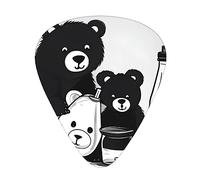 Bonitas púas de guitarra de oso de botella de leche, púas de celuloide de alta calidad para mejorar la jugabilidad y el tono.