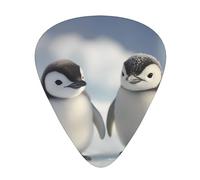 Bonitas púas de guitarra de pingüino en tres grosores diferentes, adecuadas para guitarras eléctricas y guitarristas de banda