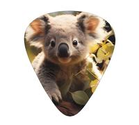 Bonitas púas de guitarra Koala Plant en tamaños finos, medianos y gruesos, juego de 12 piezas, adecuadas para guitarra eléctrica y varios instrumentos