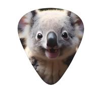Bonitas púas de guitarra Koala resistentes al desgaste para guitarra, bajo, guitarra eléctrica, ukelele, finas, medianas, pesadas, 12 púas de guitarra