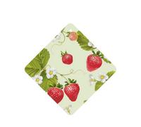 Bonitas tarjetas ambientadoras para coche, con estampado de fresas, 10 unidades, para hojas colgantes perfumadas para baño, con cuerda
