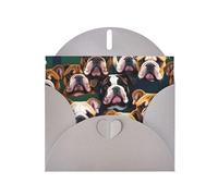 Bonitas tarjetas de felicitación elegantes de bulldog inglés: las tarjetas perfectas para expresar gratitud, amistad y anhelo