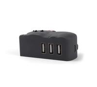 Bonito adaptador USB para portátiles y teléfonos con 3 puertos USB 2.0 de alta velocidad para teclado de oficina y hogar y más