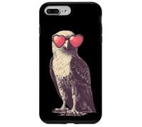 Bonito águila con preciosas gafas de sol en forma de corazón Carcasa para iPhone 7 Plus/8 Plus