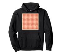 Bonito, amarillo y naranja, patrón de pata de gallo, pata de gallo Sudadera con Capucha