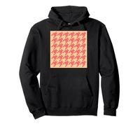 Bonito, amarillo y naranja, patrón de pata de gallo, pata de gallo Sudadera con Capucha