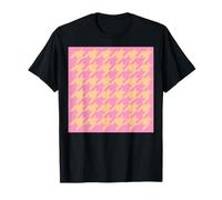 Bonito, amarillo y rosa, patrón de pata de gallo, pata de gallo Camiseta