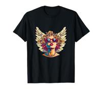 Bonito ángel con gafas de sol para un ambiente divertido Camiseta