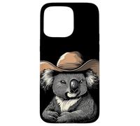 Bonito animal koala en disfraz de vaquero Carcasa para iPhone 15 Pro Max