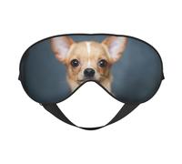 Bonito antifaz para dormir con estampado de chihuahua, venda nocturna, cubierta suave para sombra de ojos para mujeres y hombres, para viajes, siesta y meditación