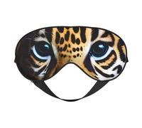 Bonito antifaz para dormir con estampado de jaguar, antifaz suave con correa ajustable para dormir, viajar y relajarse