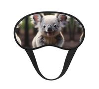 Bonito antifaz para dormir con estampado de koala, cómoda cubierta para los ojos, ajustable, perfecta para viajes, meditación y camping