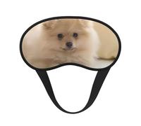 Bonito antifaz para dormir con estampado de perro pomerania, cubreojos contorneado, perfecto para viajes, meditación y uso nocturno