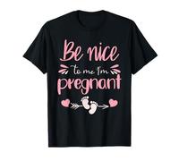 Bonito Anuncio de Embarazo Mom to Be Baby Feet Art Camiseta