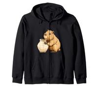 Bonito Aspecto de Animales Capibara de Potter para Amantes de los Pasatiempos Sudadera con Capucha