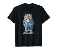 Bonito Aspecto de búho con Este Genial gráfico de Pijama Camiseta