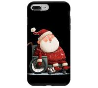 Bonito Aspecto de Papá Noel para Amantes de Las sillas de Ruedas Festivas Carcasa para iPhone 7 Plus/8 Plus