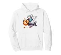 Bonito Bagel Que Tienes allí Divertido Comiendo Palomas Sudadera con Capucha