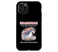Bonito bojo floral con forma de abuela, amante de los unicornios, haz que la magia suceda Carcasa para iPhone 11 Pro