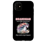 Bonito bojo floral con forma de abuela, amante de los unicornios, haz que la magia suceda Carcasa para iPhone 11
