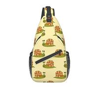 Bonito Bolso con diseño de Caracol y Animales, Mochila para Senderismo, Mochila de Hombro Tipo Bandolera, Mochila de Viaje para Hombres y Mujeres
