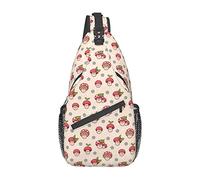 Bonito Bolso con diseño de Seta de Fresa, Mochila para Senderismo, Mochila de Hombro Tipo Bandolera, Mochila de Viaje para Hombres y Mujeres