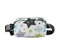 Bonito bolso cruzado con estampado de estrellas para mujeres, hombres, adolescentes, resistente al agua
