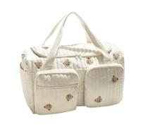 Bonito Bolso De Pañales - Bolso De Pañales Con Compartimento De Oso Animado | Bolsa Portátil Para Bebé | Para Uso Cotidiano En Hogar Trabajo Desplazamientos Compras Hospital Y Camping