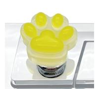 Bonito botón de inodoro asistido, herramienta luminosa de prensa de inodoro, ayuda de uñas largas con garra de gato, herramienta auxiliar, decoración de baño