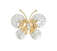 Bonito broche de ala de mariposa para decoración de abrigos, detalles de textura única, accesorios de mujer, uso prolongado, alfiler de manualidades, boutiques, estilos de ropa, One Size, como se