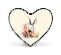 Bonito broche de corazón de Aardvark, alfileres de solapa para corbata, accesorios de vestir, boda, cumpleaños, para hombres y mujeres, Love form, Metal