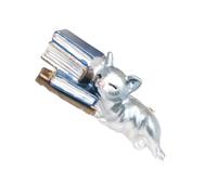 Bonito broche de gato dormilón adorable animal para mochila, decoración de tela, pin de solapa, textura de aleación, broche vintage de gatos, talla única