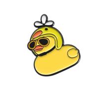 Bonito broche de metal con diseño de patito, elegante broche de metal, accesorio de insignia que mejora los estilos cotidianos, insignia de moda, talla única, como se describe