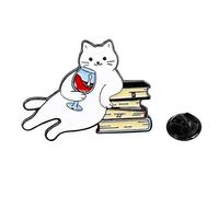 Bonito broche de solapa de dibujos animados de gato, accesorio de ropa, accesorios, bolsa, regalo para amantes de la decoración, One Size