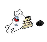 Bonito broche de solapa de gato para ropa, bolsos, regalo para novio, insignia de festival, decoración de mochila, regalo para novio, Einheitsgröße, como se describe