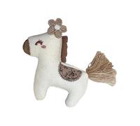 Bonito broche de tela de caballo pequeño artístico y fuerte bordado, ideal para uso diario o regalos, broche de tela de moda
